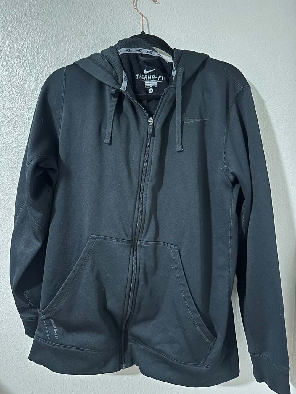 Nike Therma-FIT Full Zip Hoodie Black Men’s XL